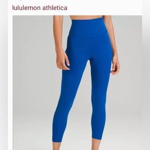NWT Lululemon base pace tight symphony blue